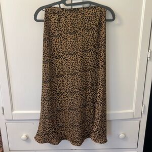 Animal print maxi skirt, barely worn, size 0
